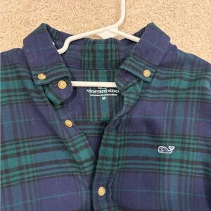 Vineyard Vines Blackwatch applaud Flannel Button Down Shirt